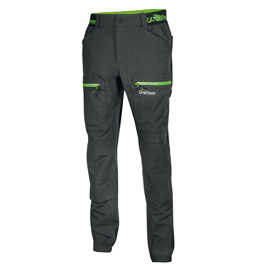 Pantalone da lavoro harmony - taglia xl - grigio/verde - u-power