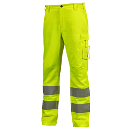 Pantaloni invernali alta visibilità sirius - taglia xl - giallo fluo - u-power