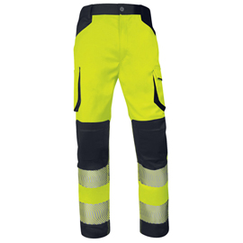 Pantalone multitasche alta visibilità m2pa3s - taglia xxl - giallo fluo - deltaplus