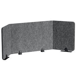 Pannello divisorio da scrivania effect - feltro - pieghevole - 1,6 m - durable