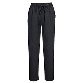 Pantaloni cuoco meshair pro - taglia xl - nero - portwest