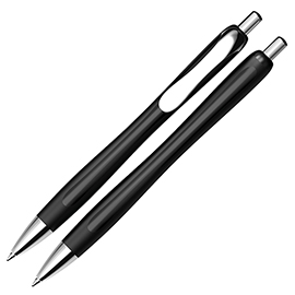 Penna a sfera a scatto slider rave  - punta xb  - fusto nero - nero - schneider