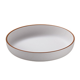 Piatto fondo - rpet - bianco - Ø21 x 3,8cm - leone