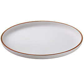 Piatto piano - rpet - bianco - Ø27,5 x 2,8cm - leone