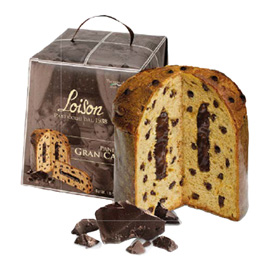 Panettone gran cacao - linea tuttigiorni - in astuccio - cioccolato - 600 gr - loison