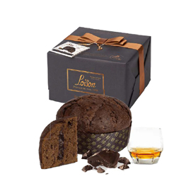 Panettone blackhabana - linea top  - cioccolato/rum - 600 gr - loison