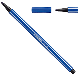 Pennarello stabilo pen 68/32 blu oltremare