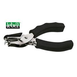 Perforatore a pinza 1 foro 6mm impugnatura gommata 5840 lebez