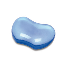 Pad poggiapolsi in gel trasparente blu 91177