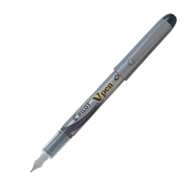 Penna stilografica nero v-pen silver pilot