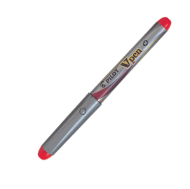 Penna stilografica rosso v-pen silver pilot