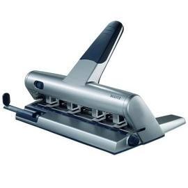 Perforatore 4 fori variabili passo 6-8 max 30fg akto argento leitz