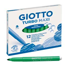 Pennarello turbomaxi verde chiaro giotto