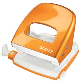 Perforatore 2 fori 5008 wow arancio metal max 30fg leitz