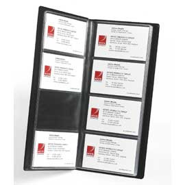 Portabiglietti da visita rexel professional 254x112mm nero
