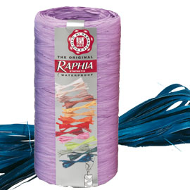 Pack nastro raphia syntetic 200mt blu 14 bolis