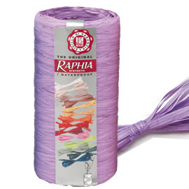 Pack nastro raphia syntetic 200mt lavanda 27 bolis