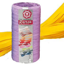 Pack nastro raphia syntetic 200mt limone 22 bolis