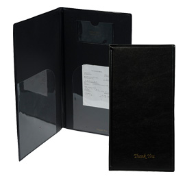 Portaconto 13x23cm nero in pvc basic con 4+2 buste fisse