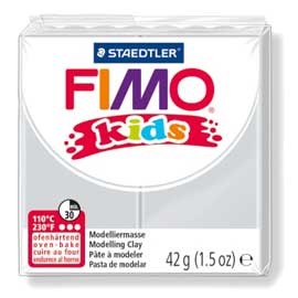 Pasta polimerica fimo kids 42gr grigio chiaro 80
