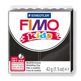 Pasta polimerica fimo kids 42gr nero 9