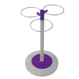 Portaombrelli in metallo silver/viola flower alba