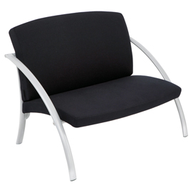 Poltroncina 2 posti nero nova alba