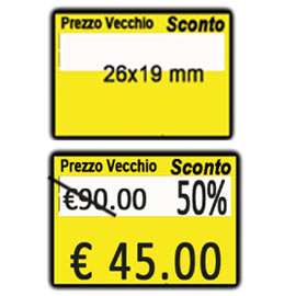 Pack 10 rotoli 600 etich. 26x19mm 