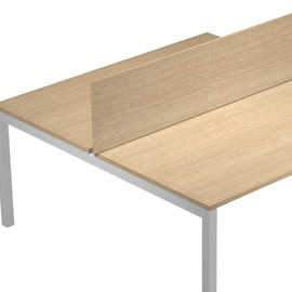 Pannello divisorio 180x32cm rovere per scrivania multiple - agora'