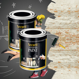 Pittura lavagna nero 250ml (5mq) securit