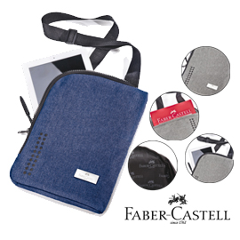 Portatablet grip melange blu avio faber castell