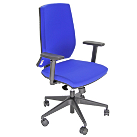 Poltrona semidirezionale lr1se no flame blu c/bracc.