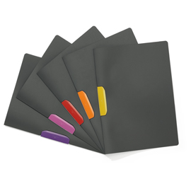 Pack 5 cartelline con clip rotabile duraswing color durable