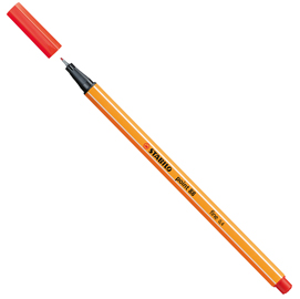 Pennarello stabilo point 88/48 rosso chiaro
