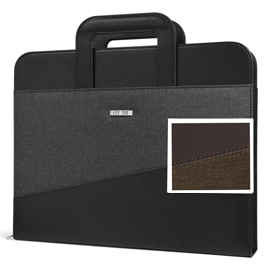 Portablocco citytime c/manici rientranti 28,5x35,5cm marrone niji