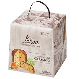 Panettone classico, tutto burro, in astuccio 1000g loison