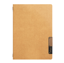 Porta menu' a5-24,9x17,5cm beige nature con 1 inserto doppio