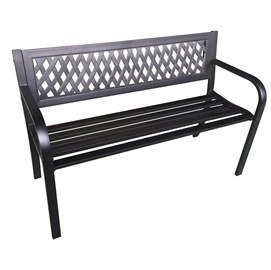 Panca da giardino boulevard -  in acciaio e abs - 75 x 50 x 120 cm - garden friend