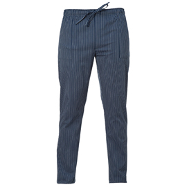 Pantalone da cuoco enrico - taglia xl - gessato blu - giblor's