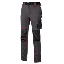 Pantaloni da donna atom lady - taglia m - grigio/fucsia - u-power
