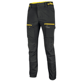 Pantalone horizon - taglia l - nero/giallo - u-power