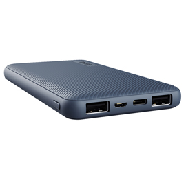 Powerbank ultrasottile da 10.000 mah blu_trust