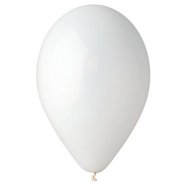 Palloncino - diametro 26 cm - lattice - bianco - big party - conf. 25 pezzi