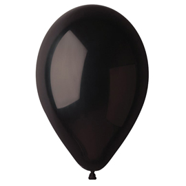 Palloncino - diametro 26 cm - lattice - nero - big party - conf. 25 pezzi