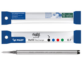 Refill sfera a scatto frixionball zone - punta 0,7 mm - nero - pilot