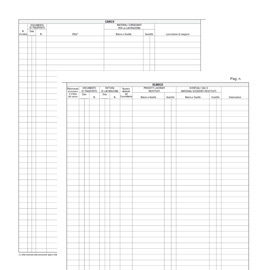 Registro merci in lavorazione 31x24 47pag. E2286