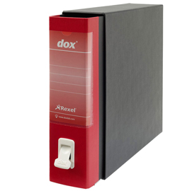 Registratore dox 2 rosso dorso 8cm f.to protocollo rexel