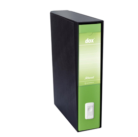Registratore dox 4 verde dorso 5cm f.to commerciale rexel