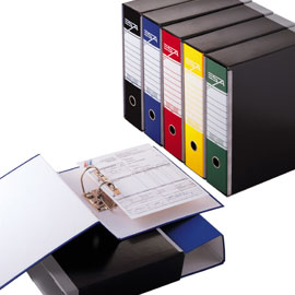 Registatrore esa c50 commerciale dorso 5cm blu sei rota