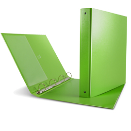 Raccoglitore nettuno 30 a4 4r verde chiaro sei rota
